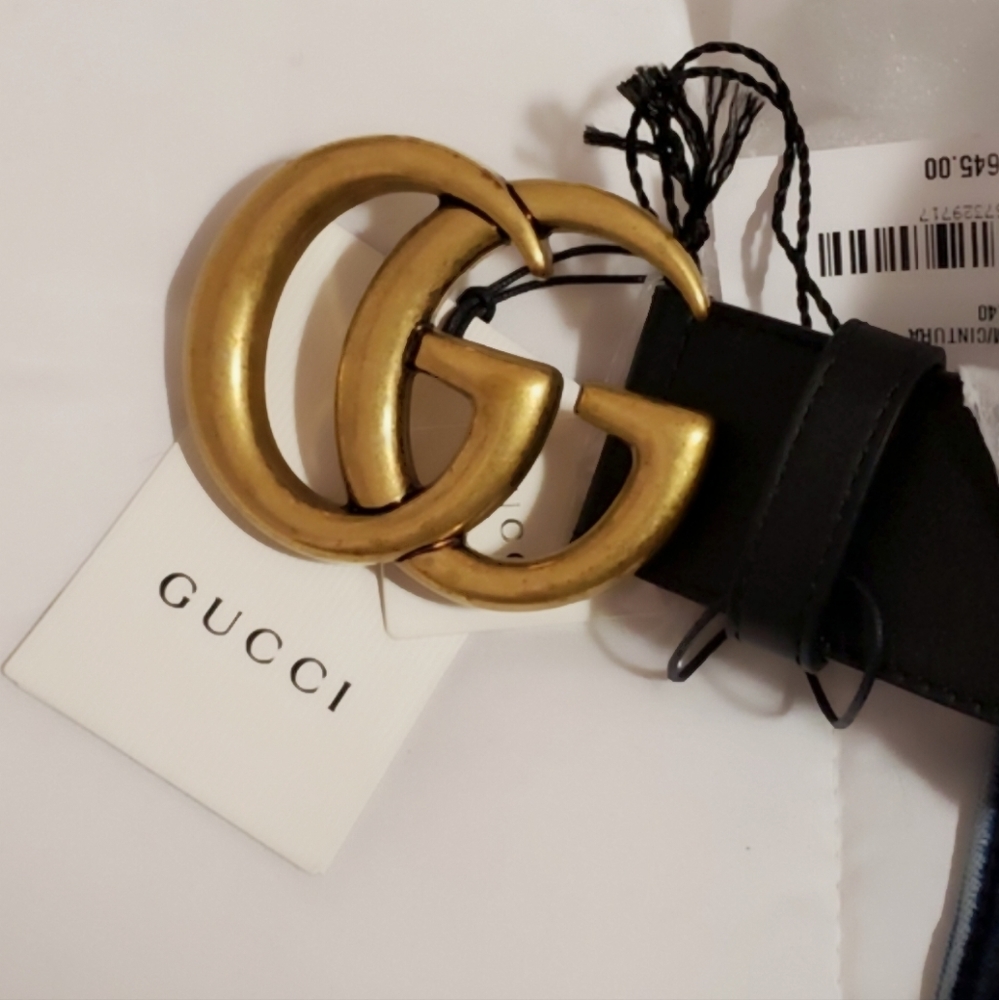 GUCCI - Wide Leather Belt - Picture 4 of 11